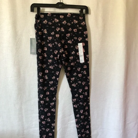 Wild Fable Womens Leggings XS Black/Floral - Picture 2 of 7
